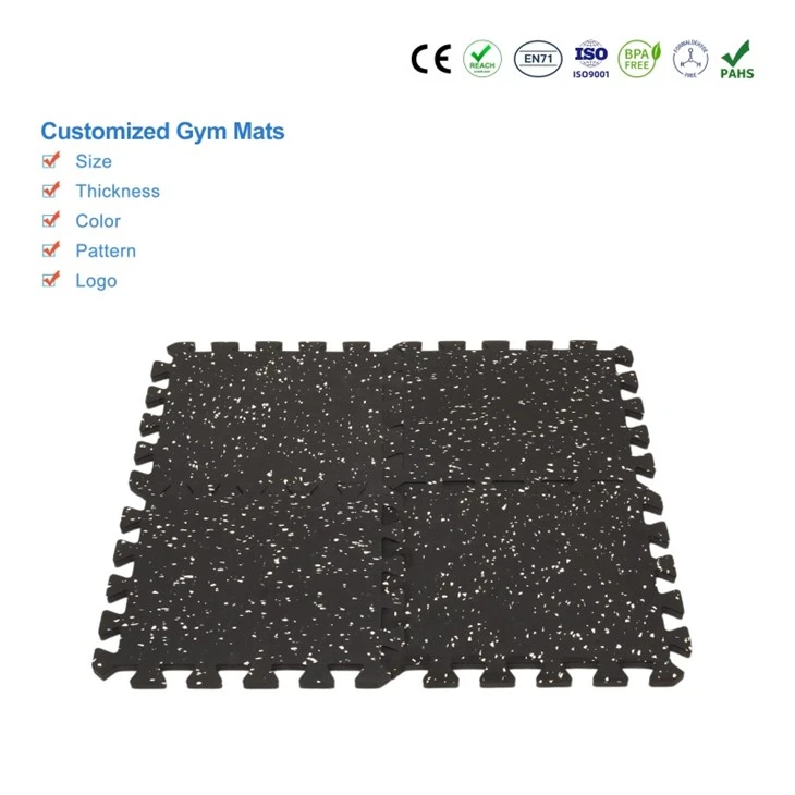 Hard Rubber Gym Flooring high quality
